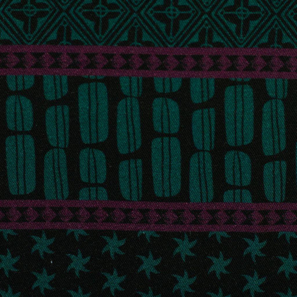 Viskosetwill Druck Molina Bohomuster dunkelgrün - Bienvenido